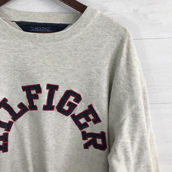 Vintage Tommy Hilfiger Spellout Name Logo Sweater - Picture 2 of 6